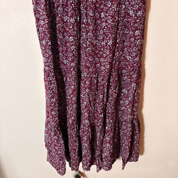 J. Crew Puff Sleeve Tiered Midi Dress Size XS - Picture 3 of 9